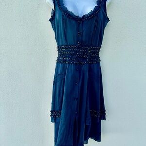 Chic Navy Sleeveless Mini Dress